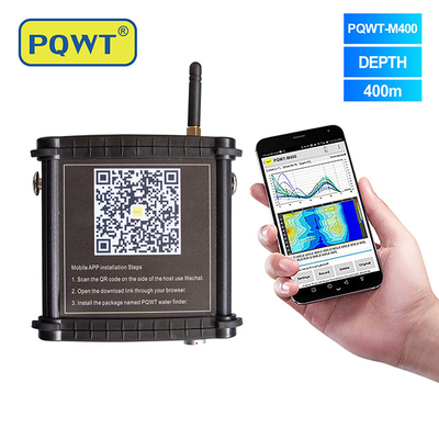 PQWT M400 Κινητός ανιχνευτής υπόγειων υδάτων υπόγειος ανιχνευτής 400m ανιχνεύει νερό από γεωτρύπα στο τηλέφωνο