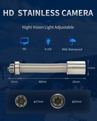 10M σύστημα επιθεώρησης 17MM κεφάλι 4,3 ίντσα LCD σωλήνων υδραυλικών καμερών