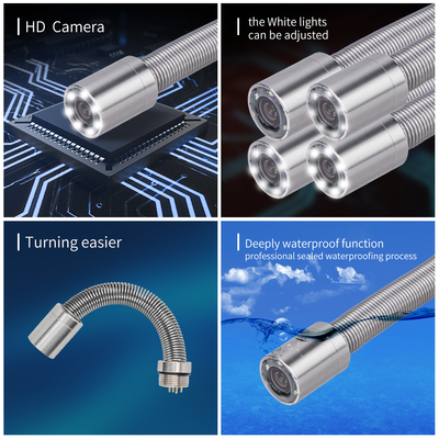 10M σύστημα επιθεώρησης 17MM κεφάλι 4,3 ίντσα LCD σωλήνων υδραυλικών καμερών