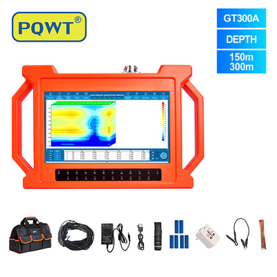 Γεωλογικός εξοπλισμός 300m εξερεύνησης PQWT GT300A υπόγειος ανιχνευτής πηγής νερού